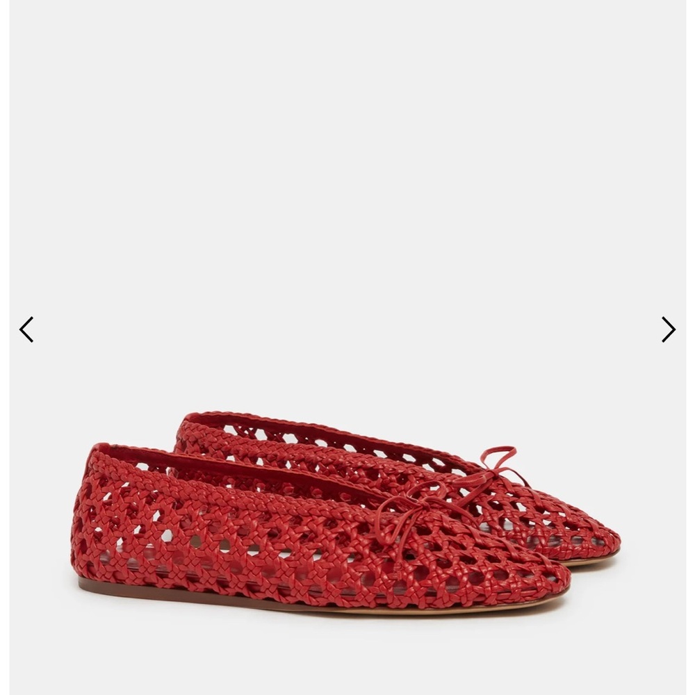 Le Monde Beryl - Regency Slipper, Crimson Woven Leather